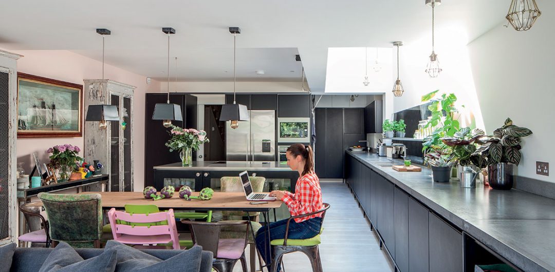 industrial-style kitchen