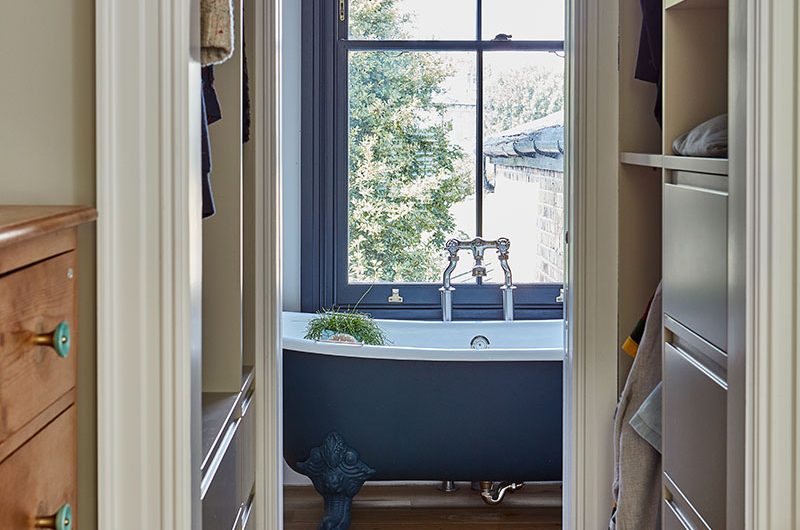 The renovation includes a master suite and an indoor slide