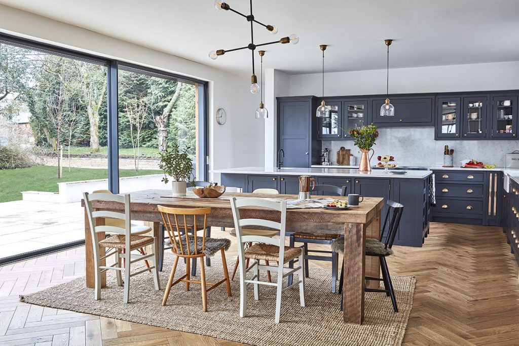 modern dining area