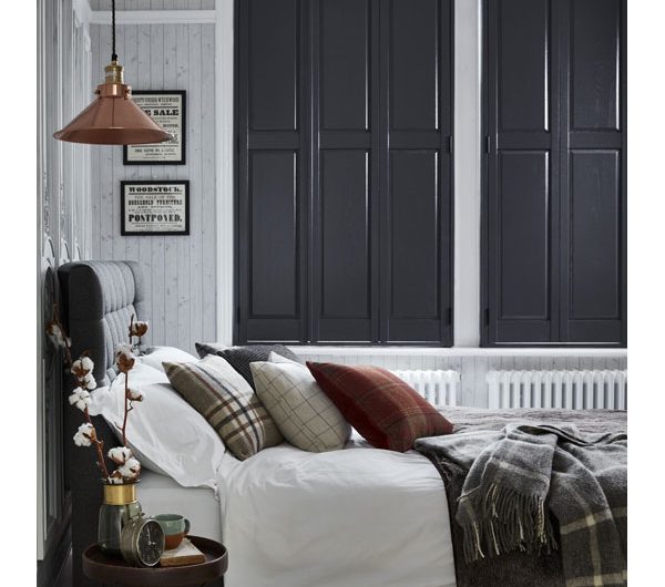 Solid grey shutters