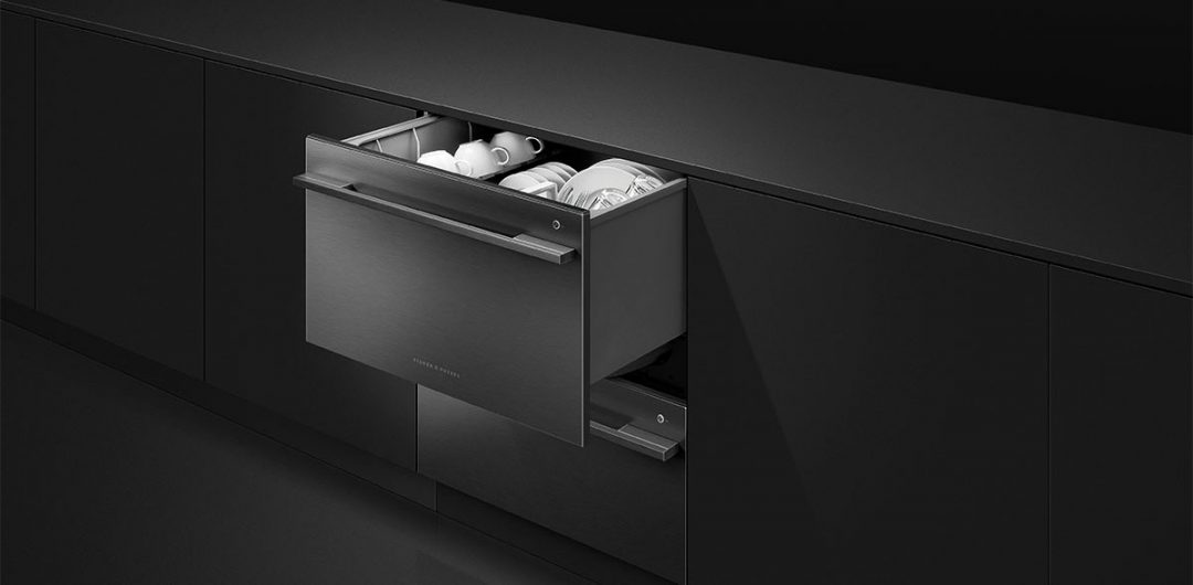 Dark grey dishwasher