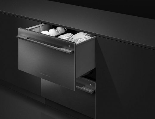 Dark grey dishwasher