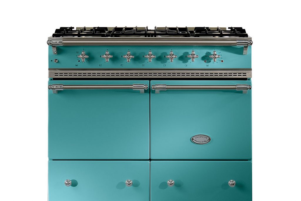 a blue model from Lacanche
