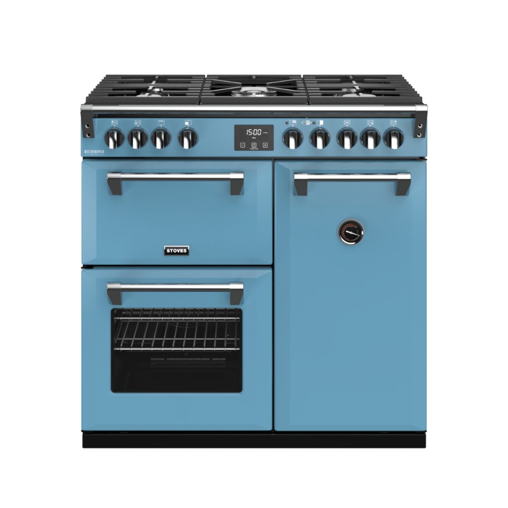a blue design from Stoves