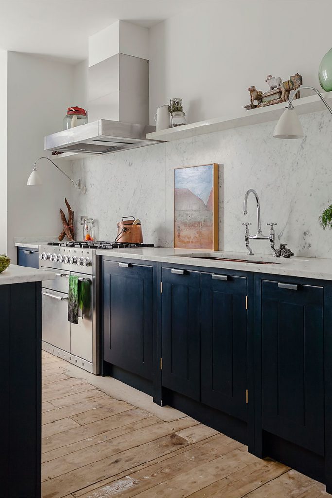 open shelving helps keep the space open