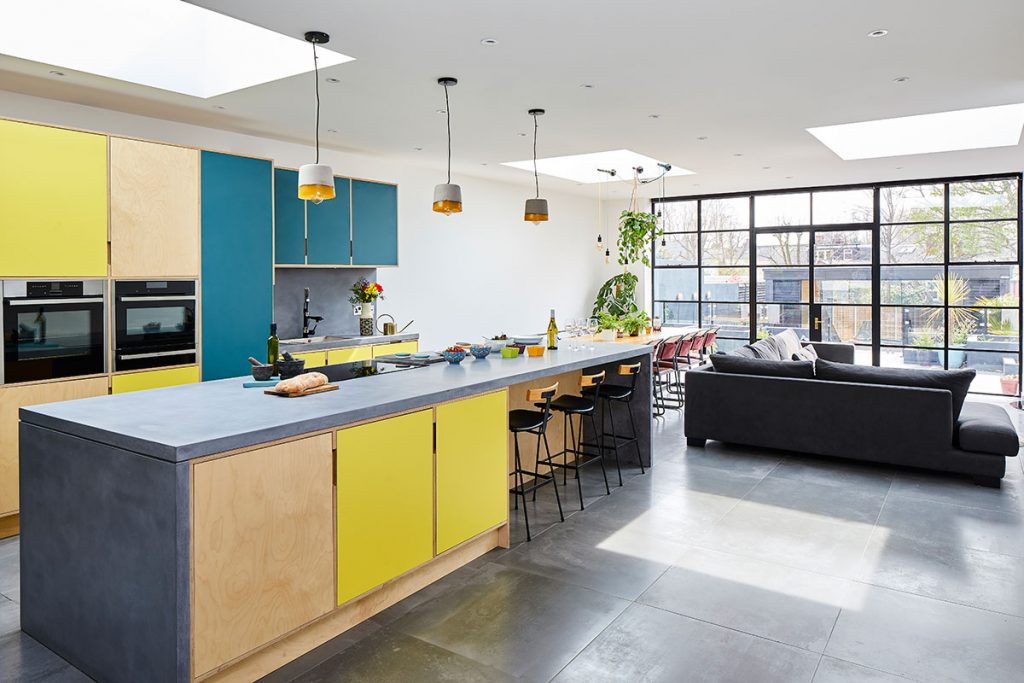 The kitchen extension 