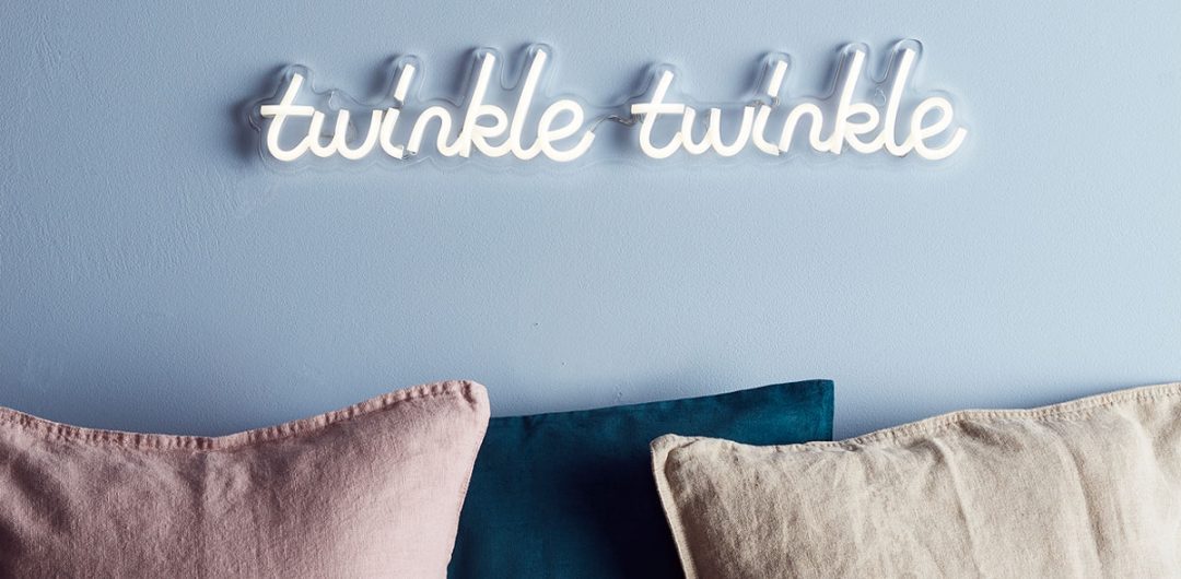 bedroom lighting neon sign twinkle twinkle