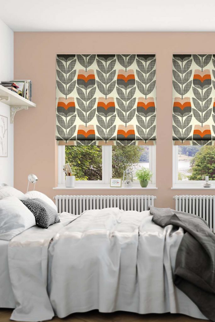 Rose Bud Roman blind