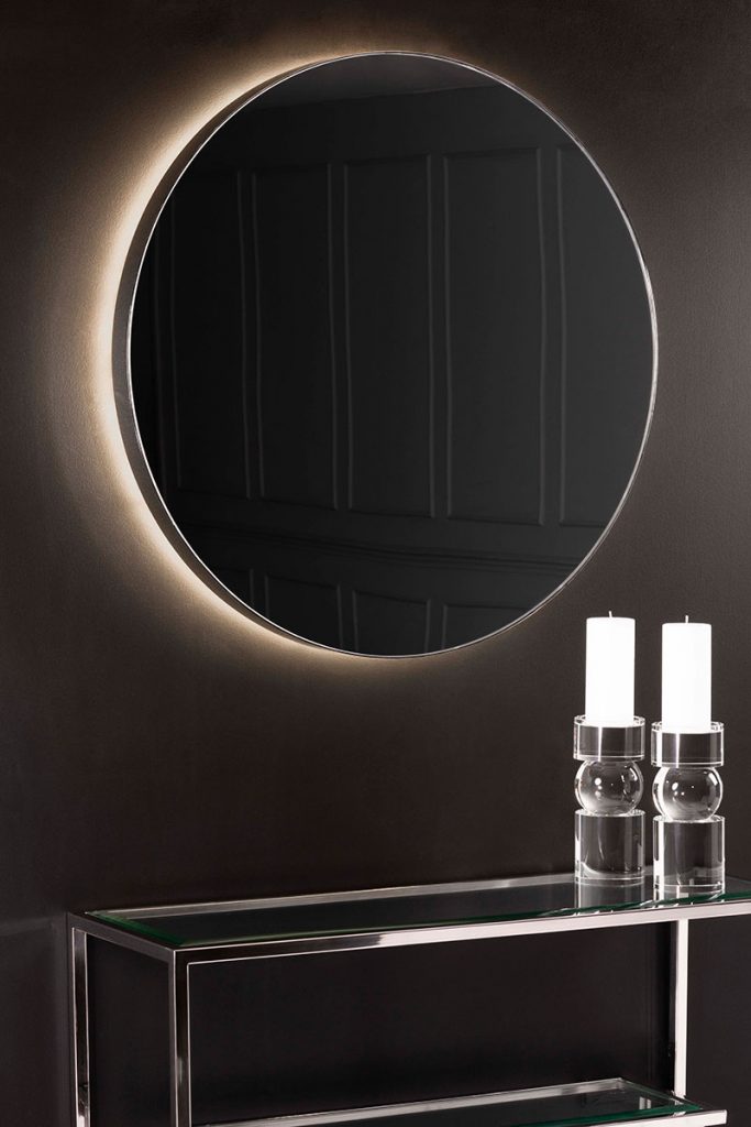 an illuminated mirror 