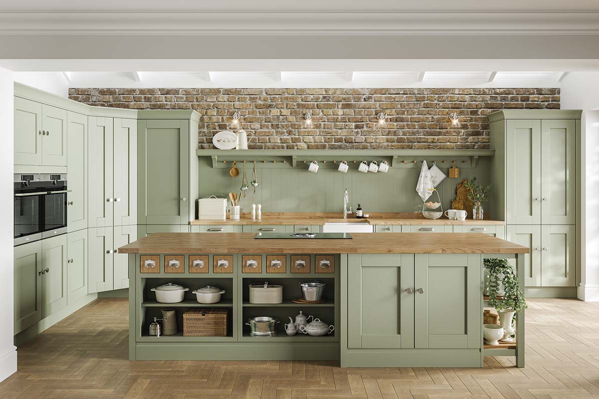 sage green kitchen