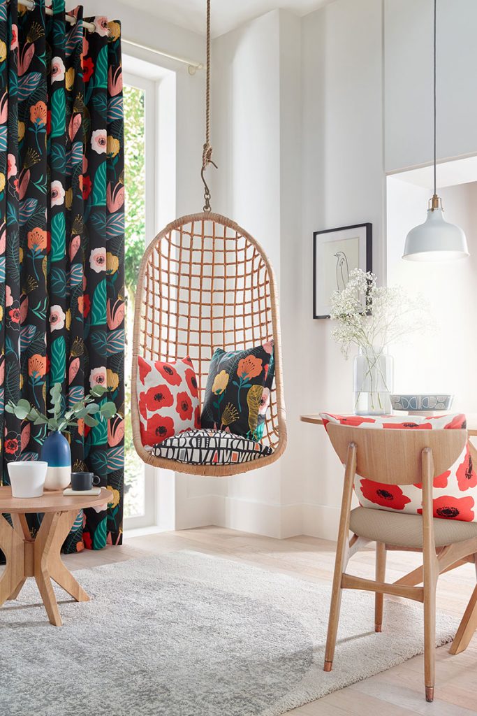 a hanging chair