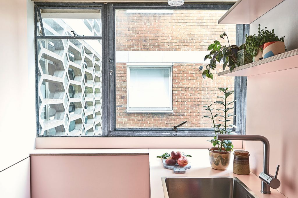 pink cabinetry