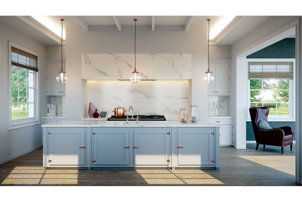 blue cabinetry