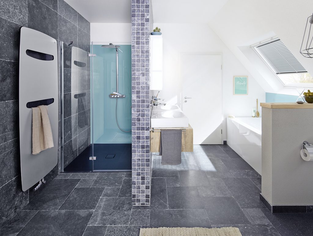 freestanding tub and shower