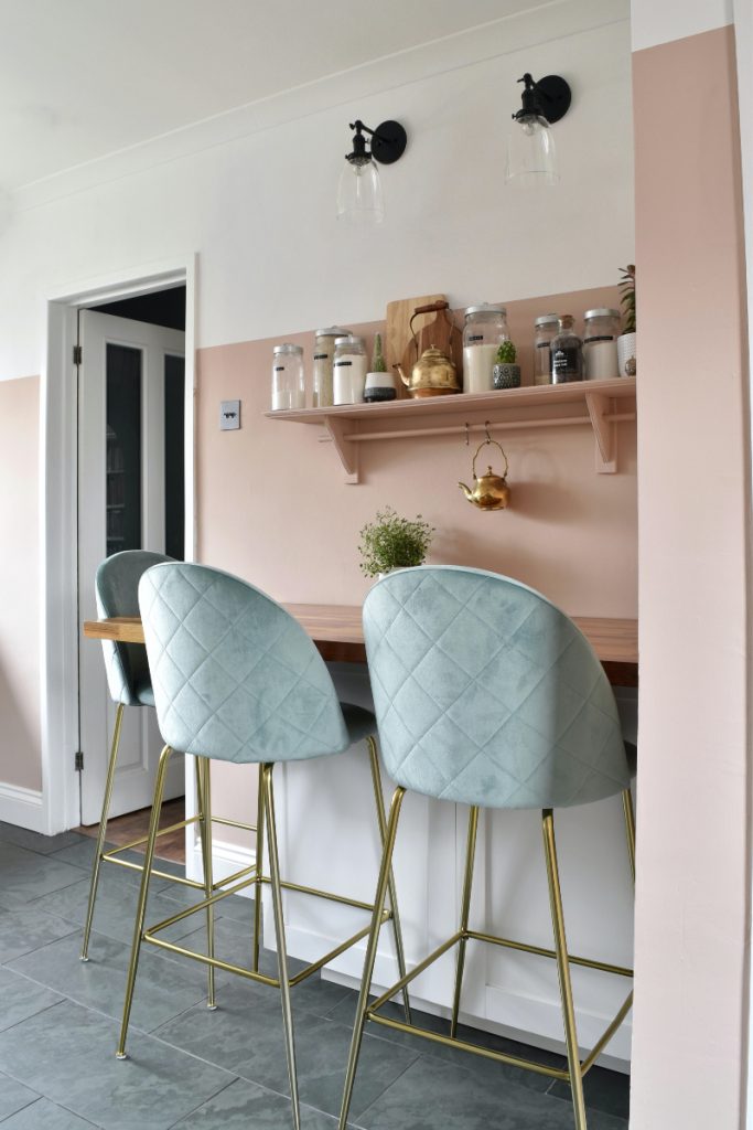 pink and green