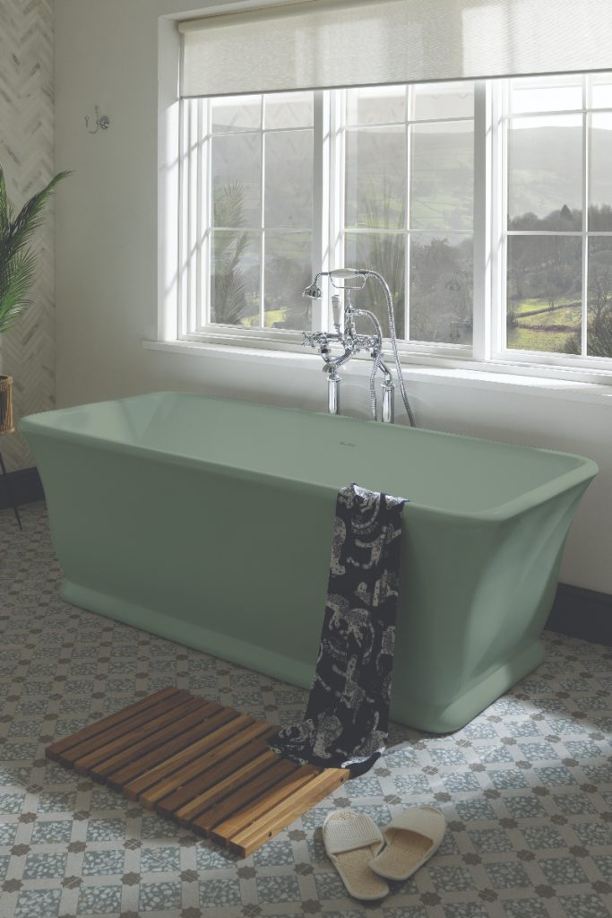 a green tub