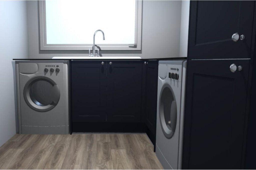 finishing the utility room