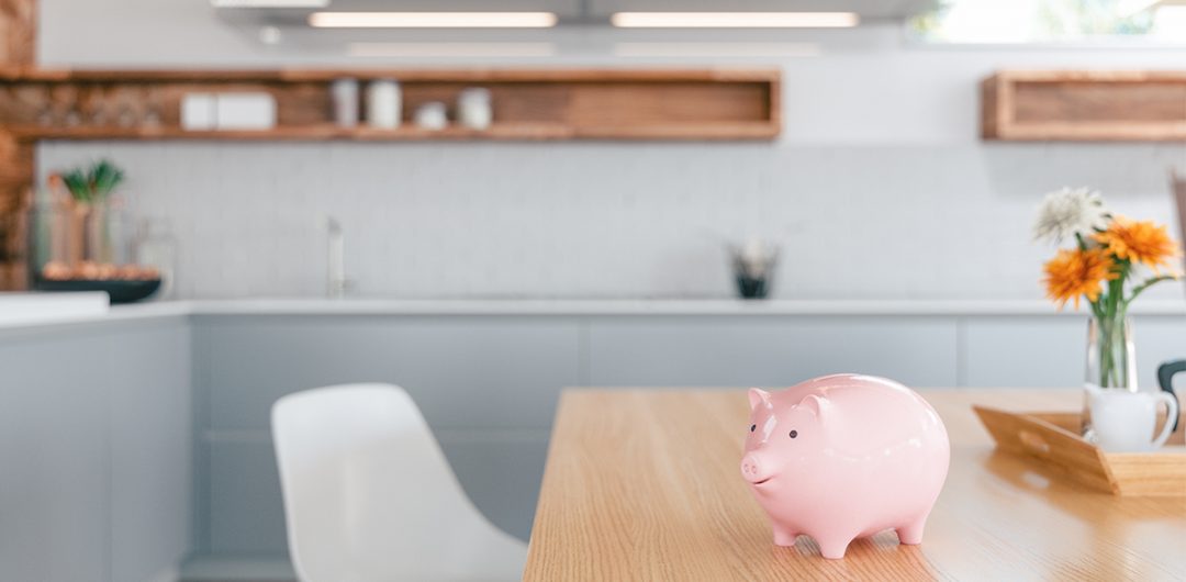 a piggy bank on a table