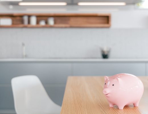 a piggy bank on a table