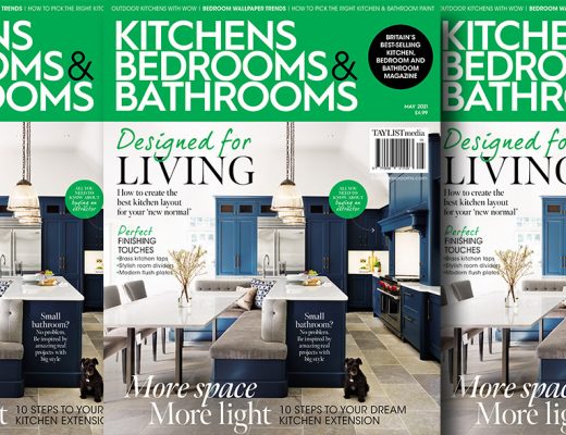 three copies of the new May 2021 KBB Magazine