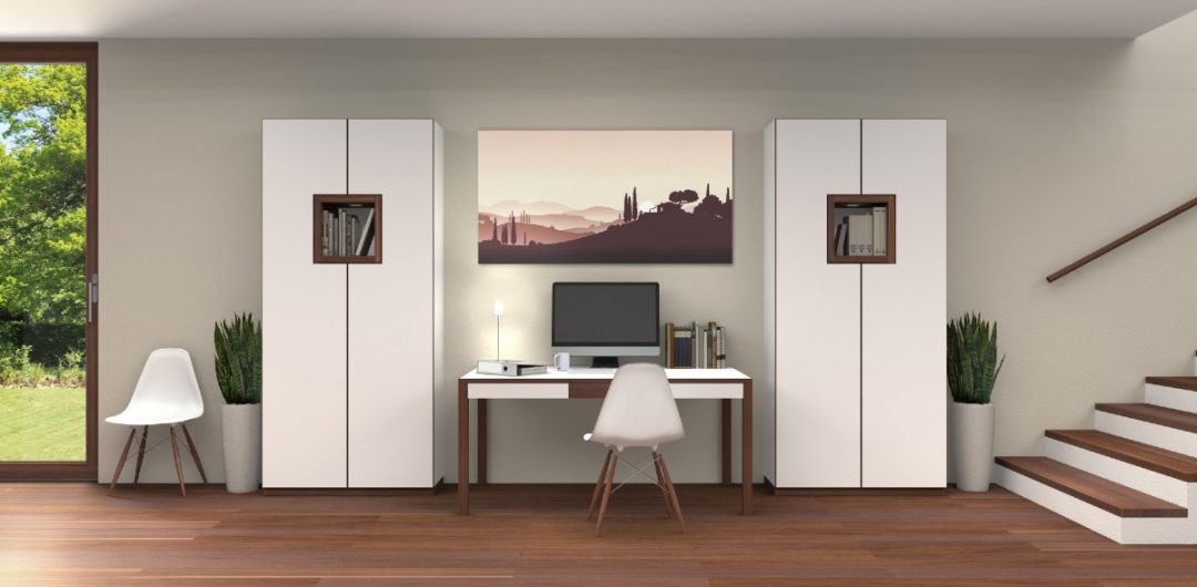 a kitchen space with home office to illustrate how to make the most of your kitchen space