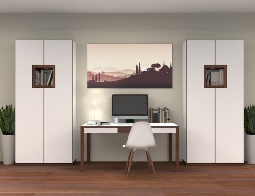 a kitchen space with home office to illustrate how to make the most of your kitchen space