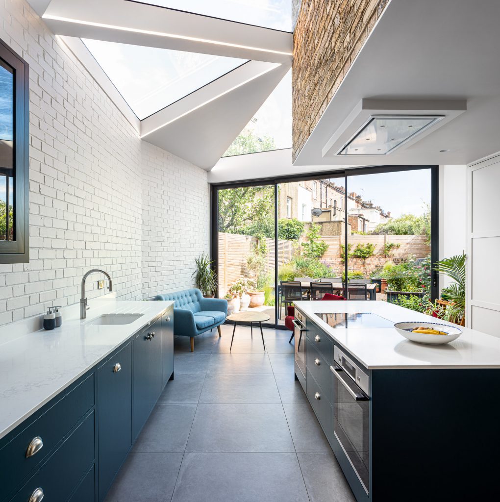 skylight allows the room to be illuminated