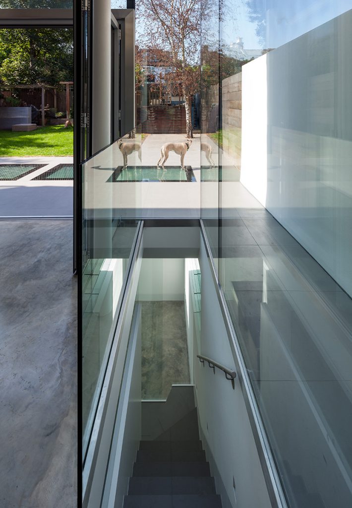 a kitchen extension overlooking a garden