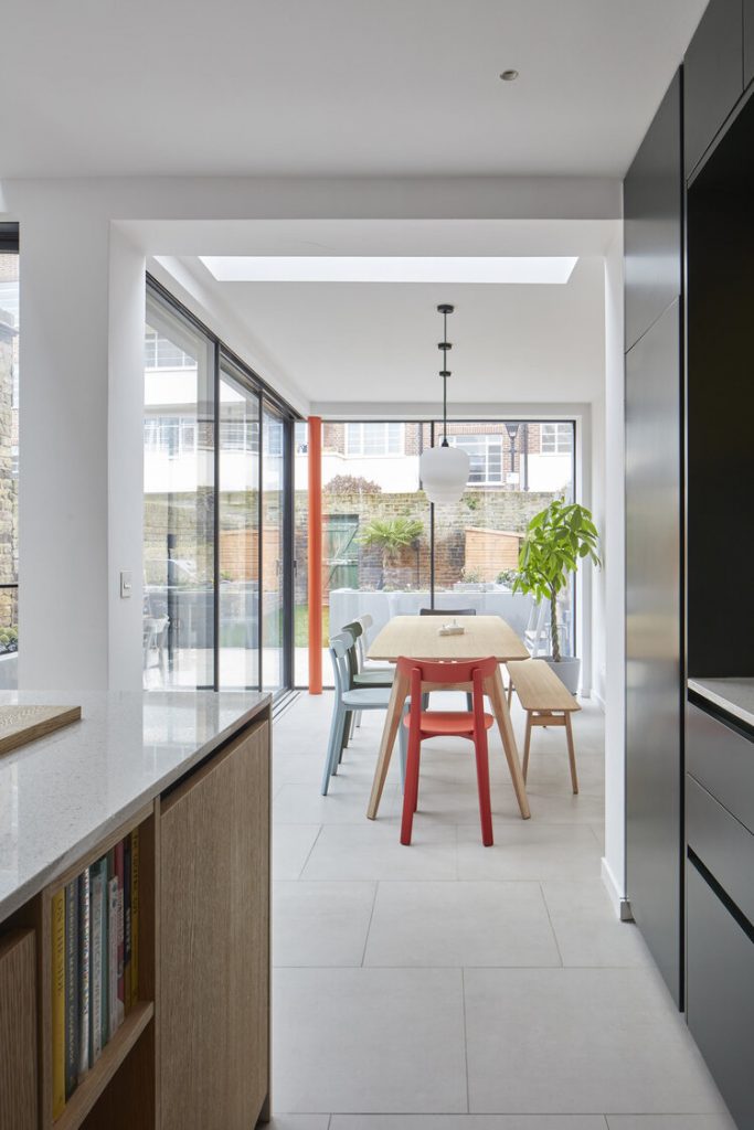 view on dining room table