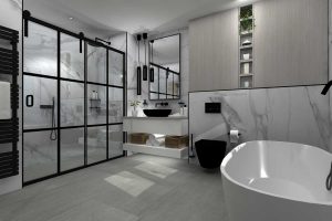 VR bathroom design