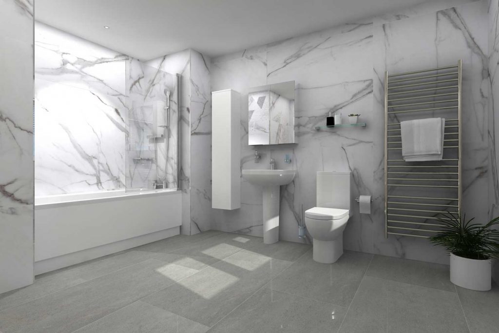 VR bathroom design