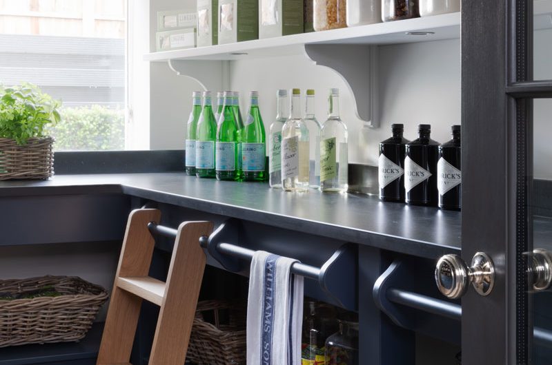 storage jars on shelves
