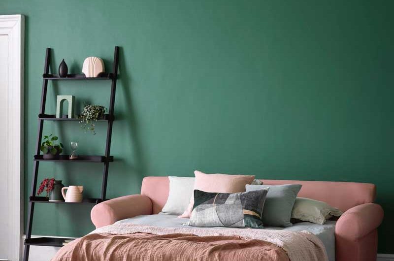 a pretty sofabed for guests