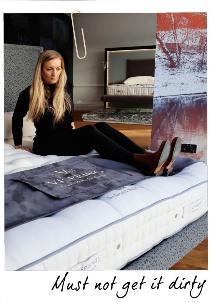 I test out a mattress
