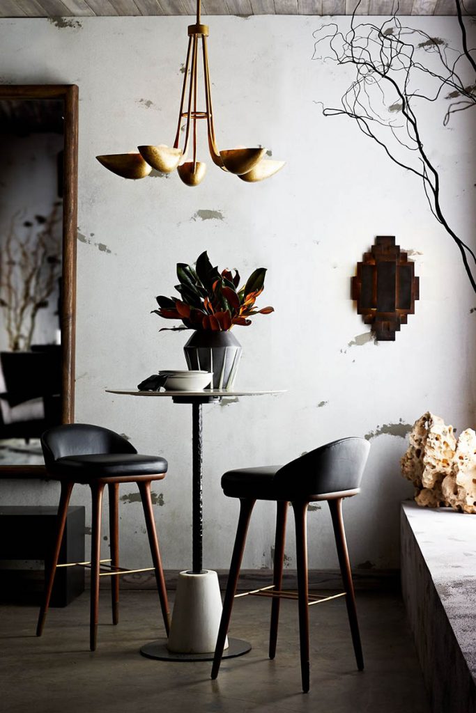 Arteriors barstool low back