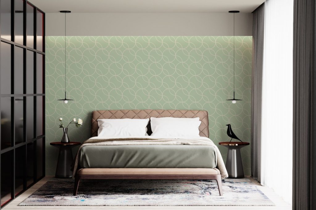sage green bedroom idea
