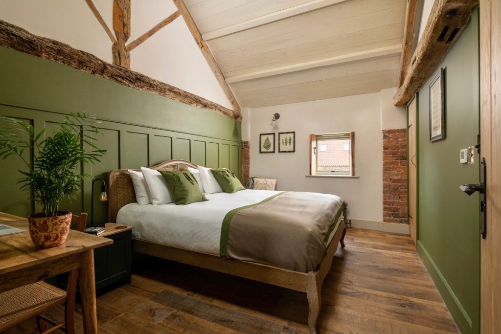 farmhouse with beams