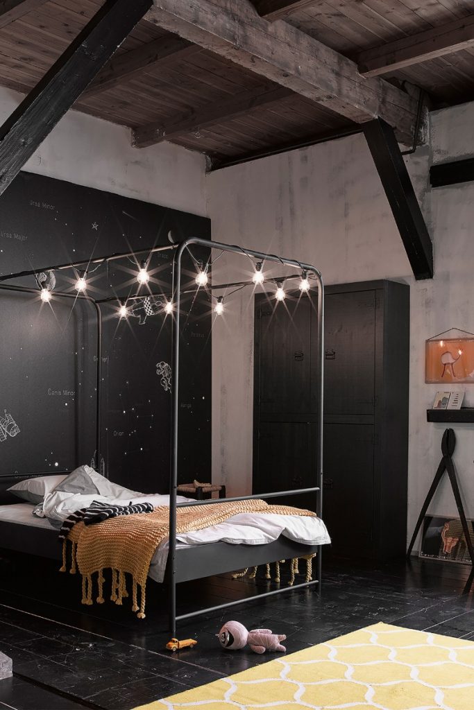 black bedroom