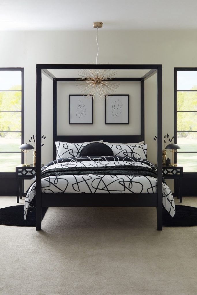black bedroom