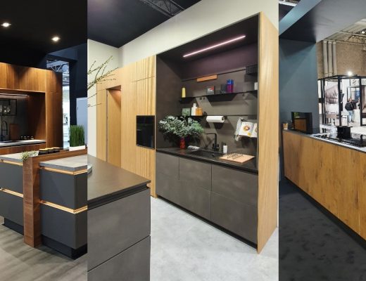 handleless wooden kitchens