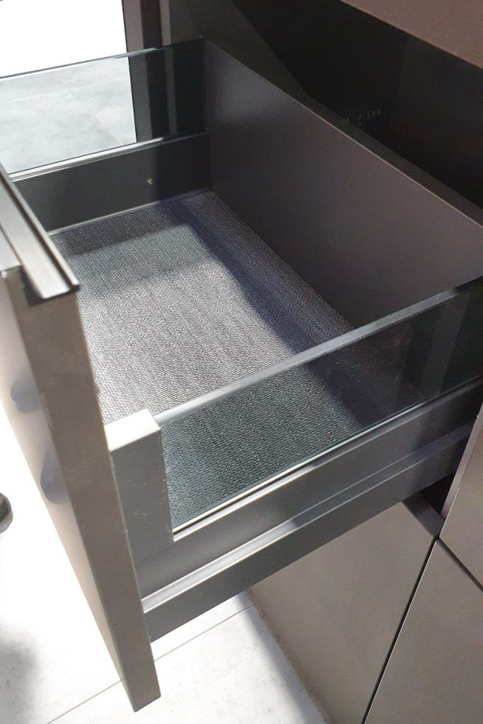 smoked glass cabinets