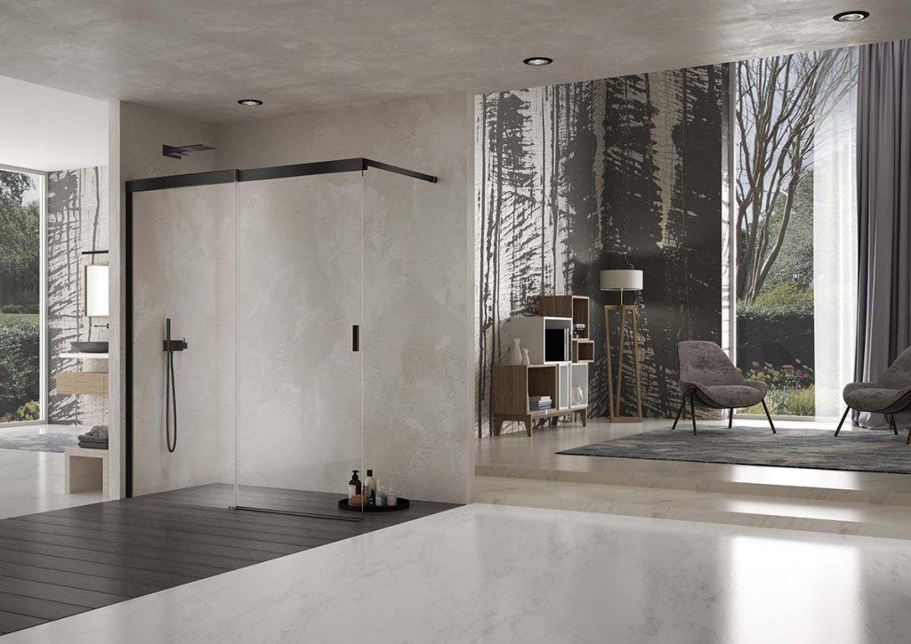 a shower enclosure by Sealskin Duka