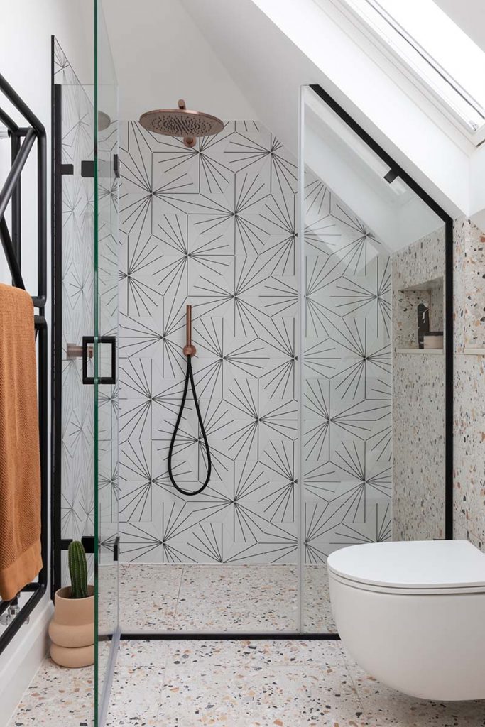 example of a bath replaced by a shower