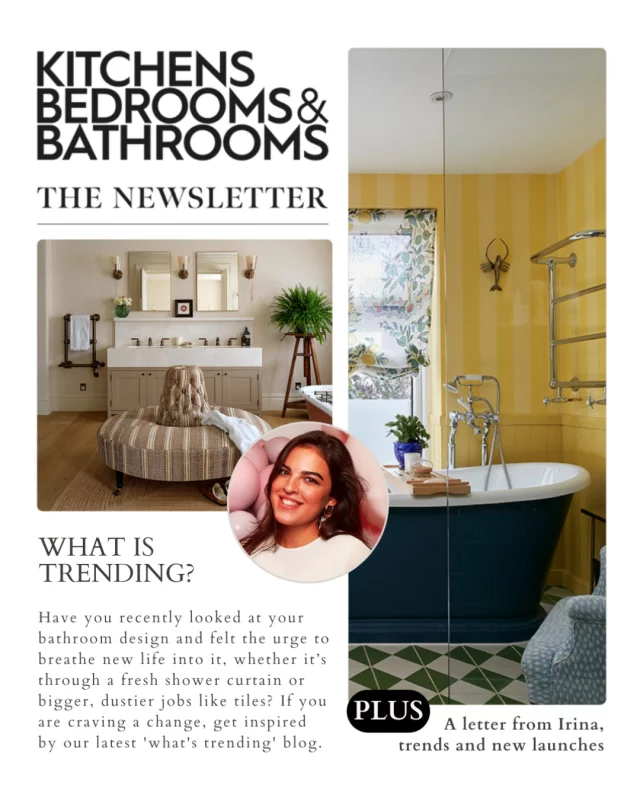 The bathroom is one of the most used rooms in the home, so its function is always prioritised, but the way it looks and feels is equally important. In our latest 'what's trending' blog and newsletter, digital content editor @irinawrites_ explored ways to beautify your design, from daring wall and floor coverings to bringing in soft furnishings for a 'lived-in' aesthetic.⁠
⁠
Missed it? Tap the link in bio to catch up and sign up for fresh design ideas, delivered straight to your inbox every Sunday. 💌⁠ ⁠
⁠
📷:⁠
2. @drummonds_bathrooms⁠
3. @bcdesignsuk
